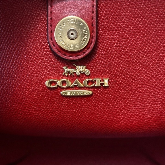 Coach City Signature Rainbow Logo Large Tote Bag - Picture 6 of 10